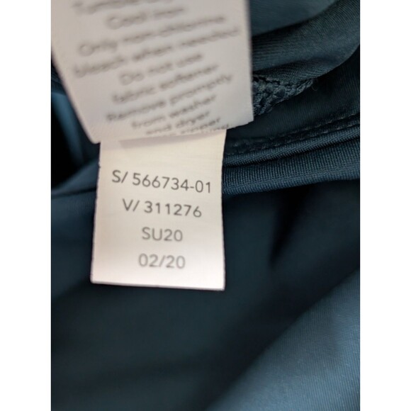 Athleta Accelerate Crop Leggings Womens XXS Teal Athletic Running Pocket - Picture 7 of 11